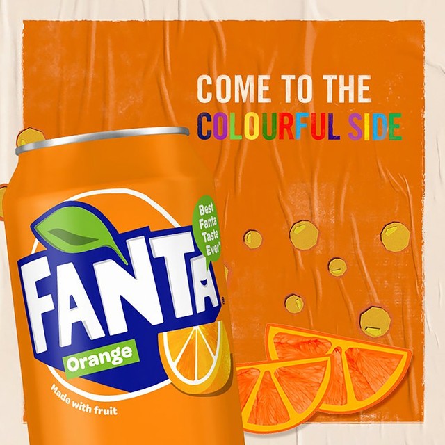 Fanta orange soft drink 6 x 250ml - British product
