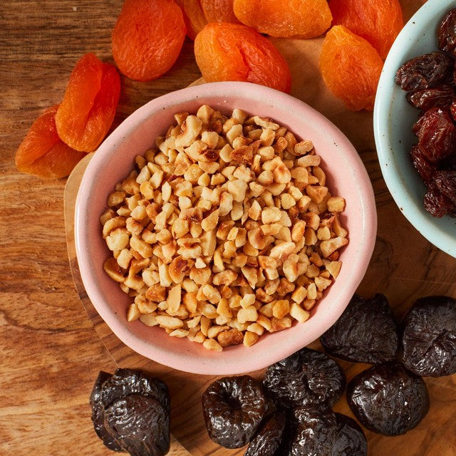 Ocado roasted chopped hazelnuts 100g, imported from the UK