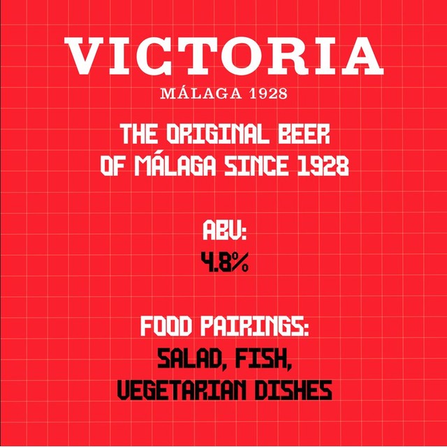 DAMM BREWERY UK LTD Victoria Malaga Mediterranean Lager 660ml (British brand)