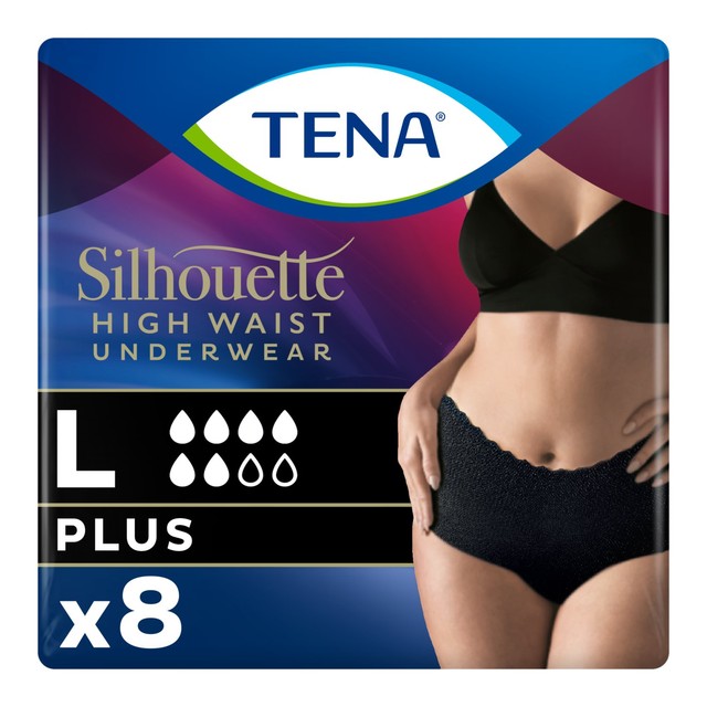 TENA Silhouette incontinence pants black L, imported from the UK