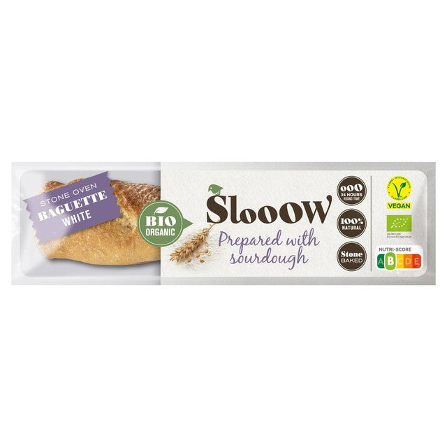 SlooOw White Part Baked Baguette 250g (British brand)