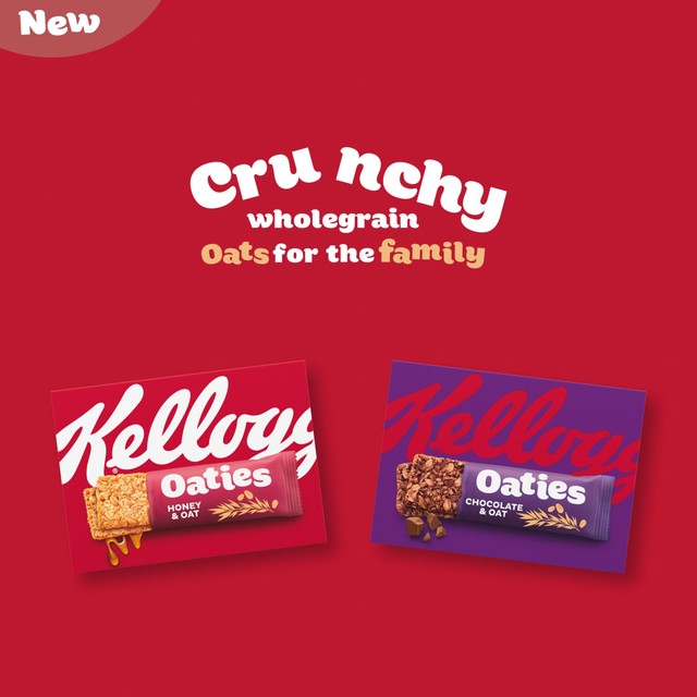 Kellogg's Oaties chocolate and oat cereal bars 4 x 40g, UK version