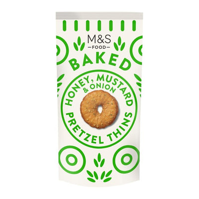 M&S Honig-, Senf- & Zwiebel-Brezel-Cracker 80g