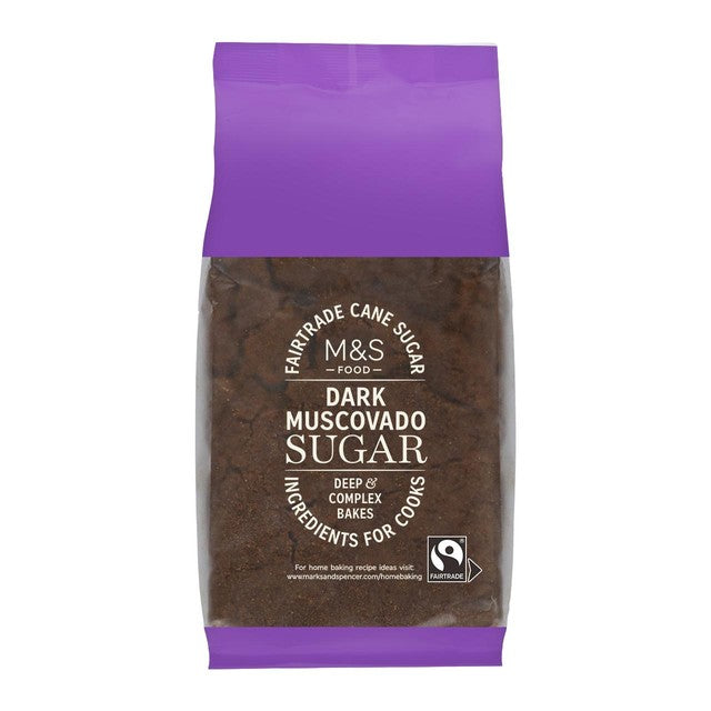 M&S Dark Muscovado sugar 500g, imported from the UK