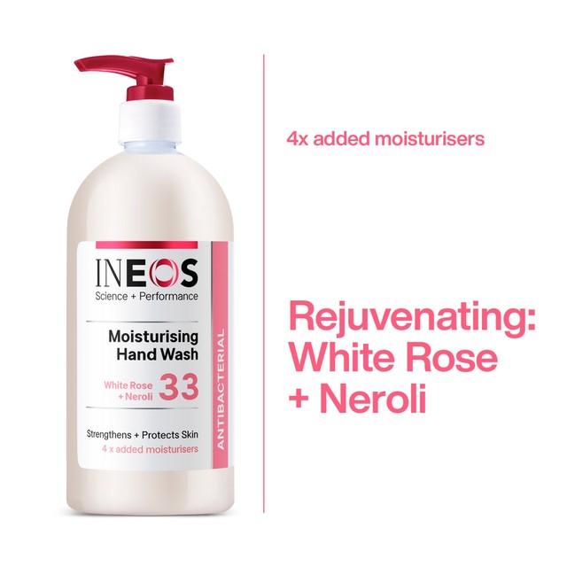 INEOS hand wash White Rose & Neroli 500ml, UK version