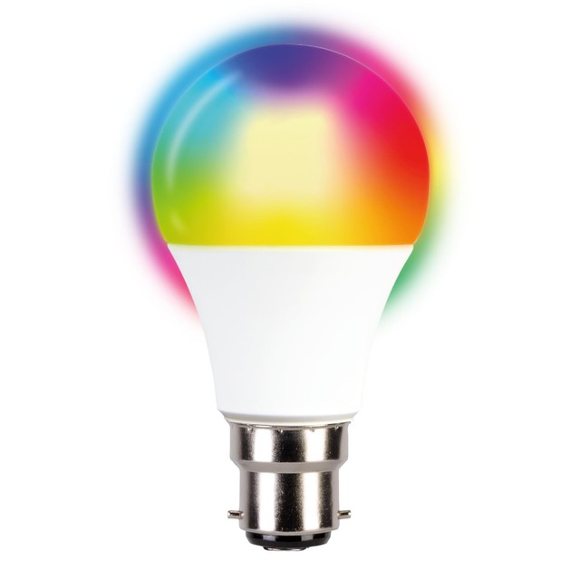 TCP LED colour changing bulb B22 9W remote controlled (British brand)