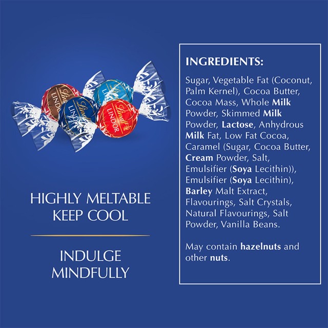 Lindt chocolate truffles Blue assorted - British product