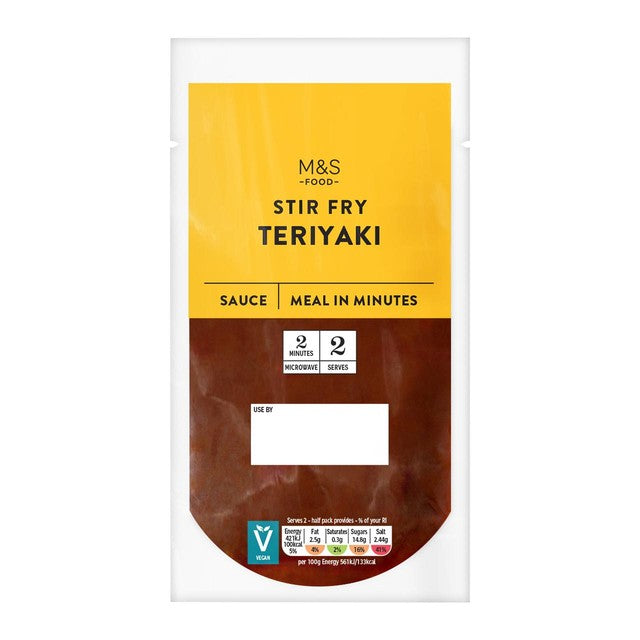 M&S Teriyaki stir fry sauce 150g, imported from the UK