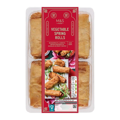 M&S 6 Vegetable Spring Rolls 215g