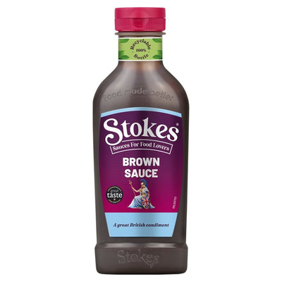 M&S Stokes Real Brown Sauce Squeezy 505g- Buy online at McGrocer