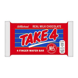 M&S Take 4 Wafer Bar milk chocolate wafer (British brand)