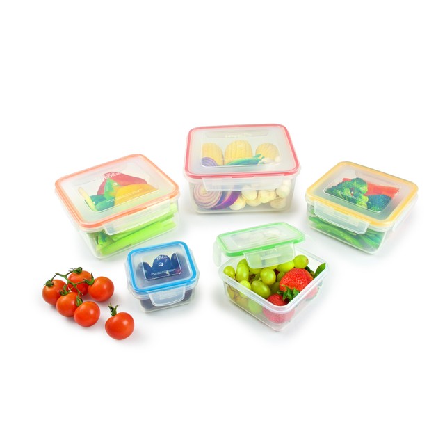 LocknLock square food container set 5-piece, UK version