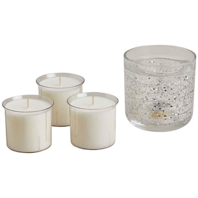 M&S Neroli Lime & Bergamot Light Up Candle & Refill Set, imported from the UK