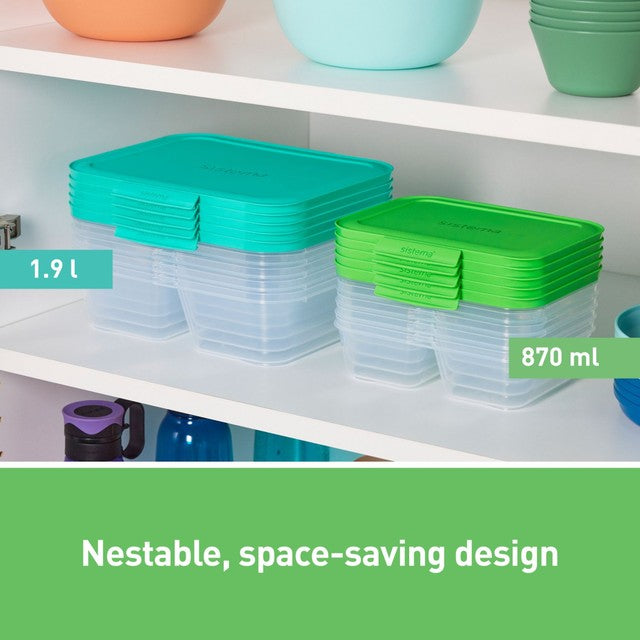 Sistema Nest It meal prep containers 3.7 cup (British brand)