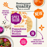 The Spice Tailor Punjabi Masala Poppadoms 72g (British brand)