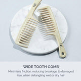 FUL wide tooth comb for curly hair - British product