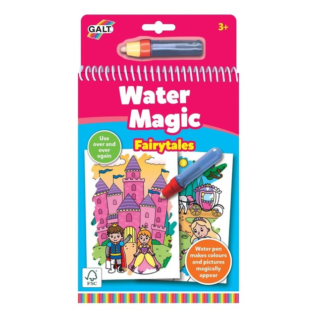 Galt Water Magic fairytales reusable colouring book 21x15cm, imported from the UK