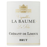 La Baume Cremant de Limoux sparkling wine 75cl (British brand)