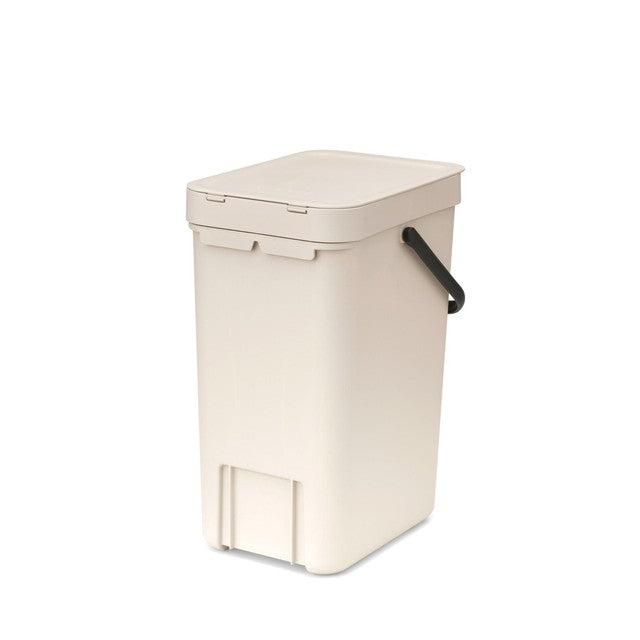 Brabantia Sort & Go waste bin soft beige 12 litre - British product