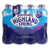 Highland Spring Still Spring Water 8 x 500ml bottles, UK version