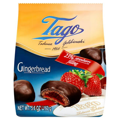 Sainsburys Gingerbread with Strawberry Filling and Cocoa Coating 160g- Buy online at McGrocer