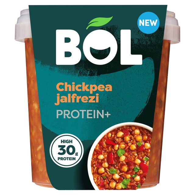 BOL Chickpea Jalfrezi Power Pot Protein+ curry meal 450g - British product