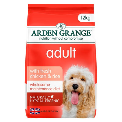 طعام الكلاب الجاف M&S Arden Grange Adult With Fresh Chicken & Rice 12 كجم - اشترِ عبر الإنترنت من McGrocer