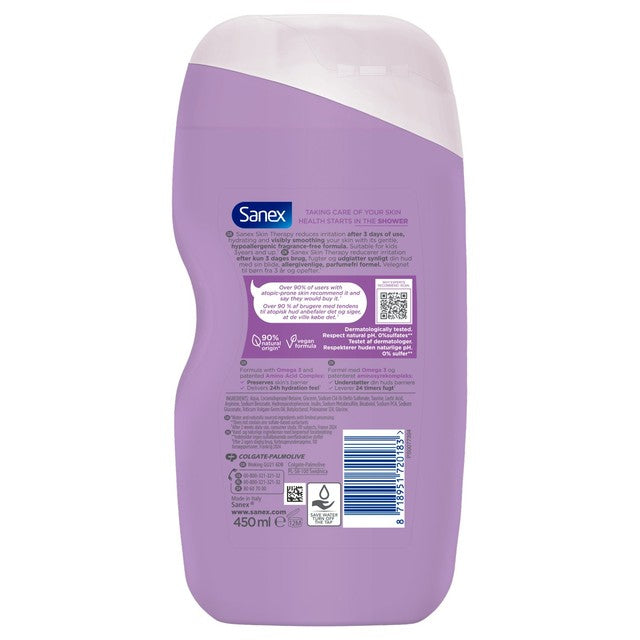 Sanex Anti-Irritation shower gel 450ml (British brand)