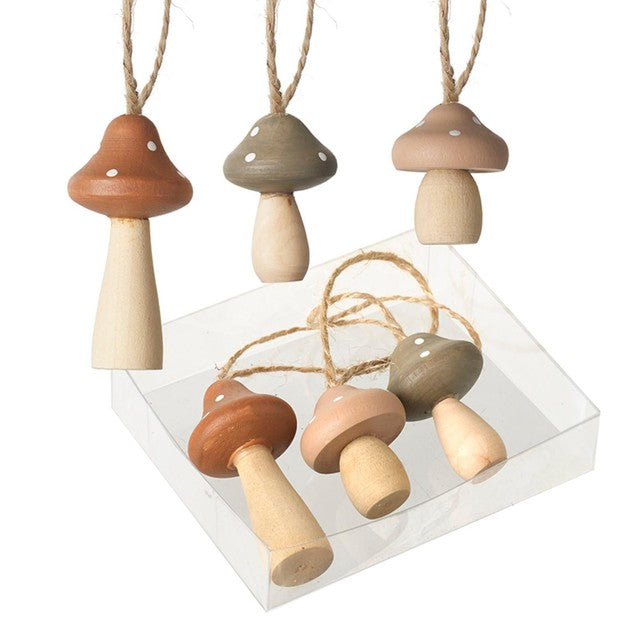 Heaven Sends Autumn Halloween hanging mushrooms set 6 pack - British product
