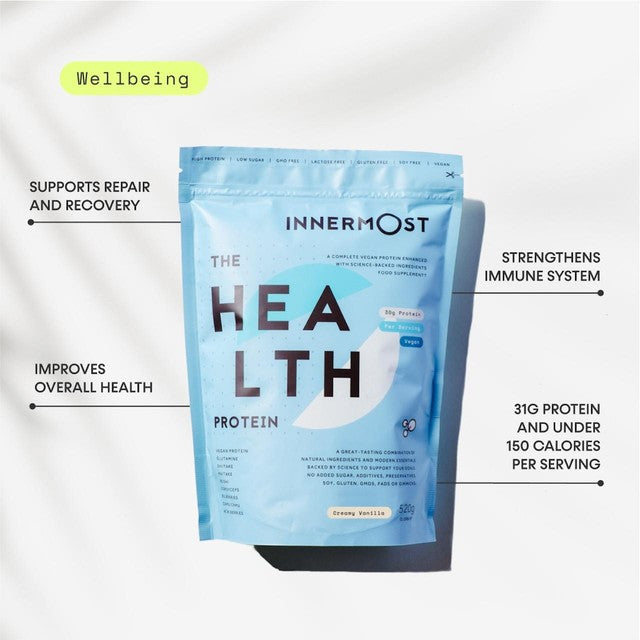 Innermost vanilla vegan protein powder 520g, UK version