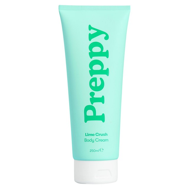 Preppy Body Cream Lime Crush 250ml, imported from the UK