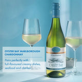 Oyster Bay Chardonnay white wine 75cl, imported from the UK