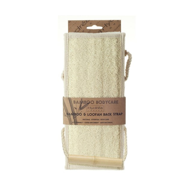 Hydréa London Bamboo & Loofah Exfoliating Back Strap, UK version