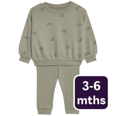 طقم M&S Khaki Leggings للأطفال 3-6 أشهر - اشترِ عبر الإنترنت من McGrocer