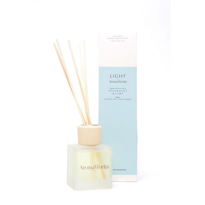 M&S Wax Lyrical AromaWorks Spearmint & Lime Reed Diffuser 100ml- Buy online at McGrocer