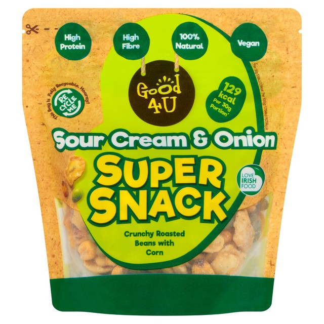 Good4U roasted bean mix snack sour cream and onion 130g, UK version