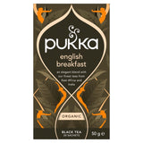 Pukka Organic English Breakfast Tea 20 bags, imported from the UK