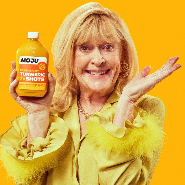 Moju turmeric vitality dosing bottle 7x shots 420ml, imported from the UK
