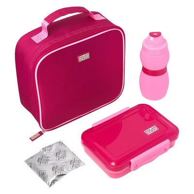 Polar Gear 4-teiliges rosa isoliertes Lunch-Set