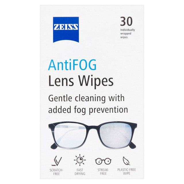 ZEISS Anti Fog Wipes 30 Pack (British brand)