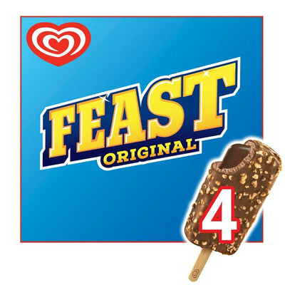 Wände Fest Original Chunky Schokoladeneis am Stiel 4x90ml