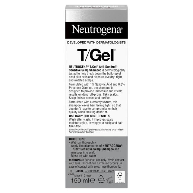 Neutrogena T-Gel Anti-Dandruff Sensitive Scalp Shampoo