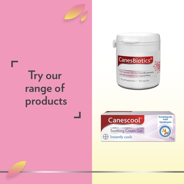 Canesten Canesbiotics oral probiotic supplement 30 capsules - British product