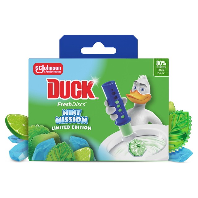 Toilet Duck Fresh Discs Mint Mission toilet cleaner holder (British brand)