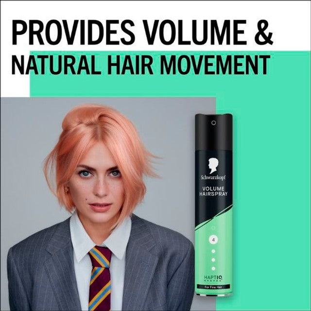 Schwarzkopf hairspray for fine hair 250ml (British brand)