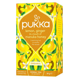 Pukka Herbs lemon ginger manuka honey herbal tea bags 20 bags, imported from the UK