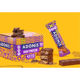 Adonis Double Choc Crisp Keto Protein Bar 16x45g - British product