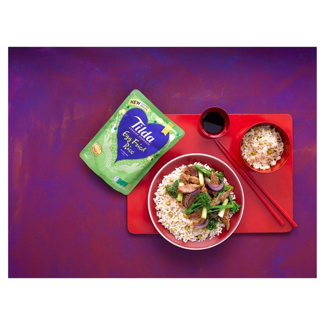 Tilda Microwave Egg Fried Rice 250g (British brand)