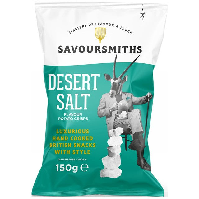Savoursmiths Desert Salt Potato Crisps 150g (British brand)