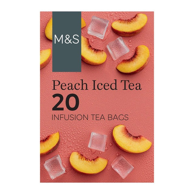 M&S peach iced tea bags 20 count, UK version